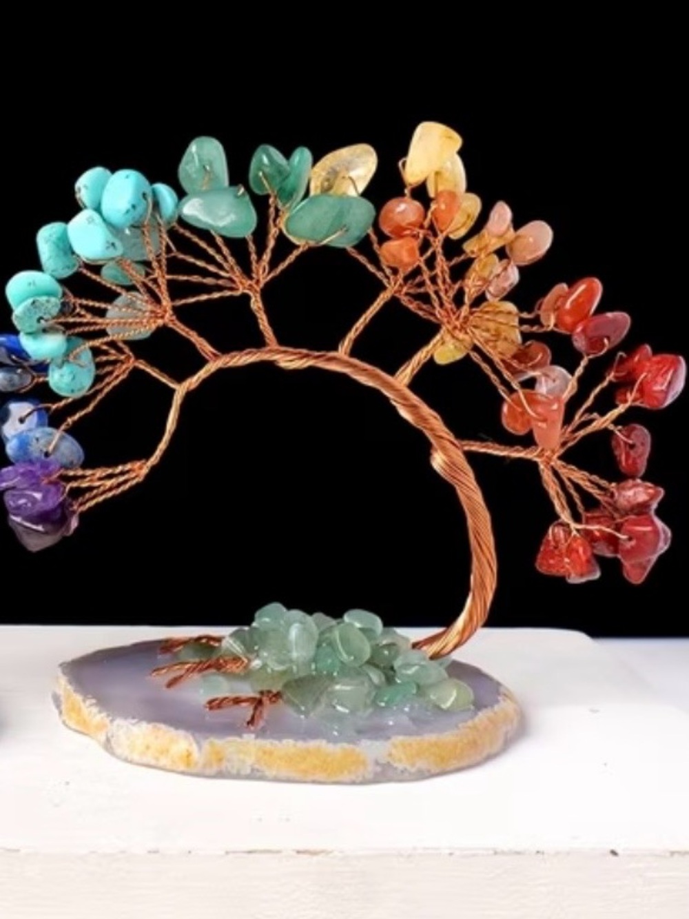 Natural Gemstone Feng Shui Money Tree